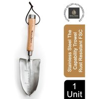 Kentandstowe - Stainless Steel Capability Hand Trowel Spade Heavy Duty Ash Handle