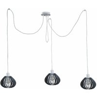 Keter Nicoleta Cluster Pendant Ceiling Light Grey, 3x E27
