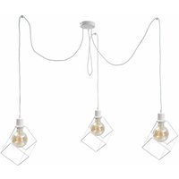 Keter Ruben Cluster Pendant Ceiling Light White, 3x E27
