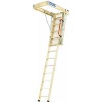 Keylite Wooden Loft Ladder 700 x 1200 - Height 2800 Segments 3 KYL 08 1 person Install