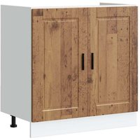 Vidaxl - Sink Base Cabinet 'Porto' Old Wood 80x46x81.5 cm Engineered Wood