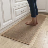 Kitchen Mat, Kitchen Mat, Washable Non-Slip Rubber Kitchen Mat in Front of Sink, Jute Kitchen Mat in Front of Sink, Linen Kitchen Mat, Non-Slip