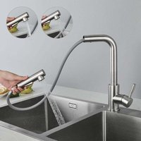 Niceone - Kitchen Mixer Tap with Pull-Out Spray 360 Rotatable Kitchen Faucet with
