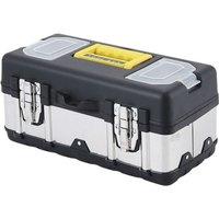 Large Capacity Tool Box Portable Hardware Storage Home Car Repair 17 Inch Stainless Steel