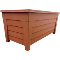 4 x Black 55cm Grosvenor Trough Large Long Flower Planter