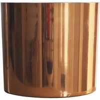 Leaf - Metal Planter Plant Pot with Polished Copper Finish 20 x 18cm