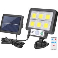 LED Solar Wall Lamp 3 Modes Waterproof Motion Sensor Garden Street Light for Garage Security