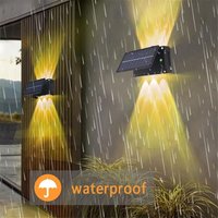 Tlily - led Solar Wall Lamp Outdoor Rainproof Water Intelligent Light b