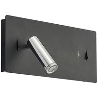 Lucande - led Wall Light with usb connection Kimo made of Metal for Living Room and Dining Room