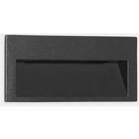 LEDS C4 Tiny Short Outdoor LED Recessed Wall Light Small Urban Grey IP65 1.9W 3000K