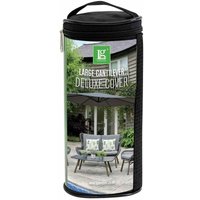 LG Outdoor Deluxe Large Cantilever Parasol Umbrella Garden Cover Black