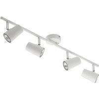 Litecraft Chobham Spotlight Bar Adjustable Ceiling 4 Light - White