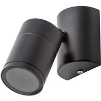 Litecraft Irela Spotlight Adjustable Wall Ceiling Light Outdoor Fitting - Black