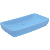 Vidaxl - Luxury Basin Rectangular Matt Light Blue 71x38 cm Ceramic