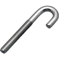 M8 zinc plated mild Steel J Bolt 183 mm length 10 mm Inside Diameter