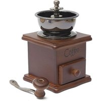 Tinor - Manual Coffee Bean Grinder Hand Spice Herb Vintage Style Wooden Retro Burr Coffee Bean Mill Knots Machine Grain Grinder – Gift For Lovers