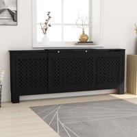 Bonnevie - mdf Radiator Cover Black 205 cm VSVS416255