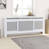 Bonnevie - mdf Radiator Cover White 205 cm VSVS904676