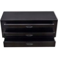 Metal Tool Chest 3 Drawers Black CFW809525