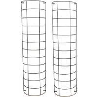 Metal Tube Trellis Semi Circular for Drainpipes (Set of 2)