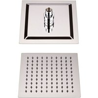 Arvo - Modern 300mm Square Ultra Thin Fixed Rainfall Shower Head - Chrome - Milano