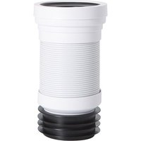 Bathroom Flexible Plastic Close Coupled Toilet wc Pan Straight Connector - Milano