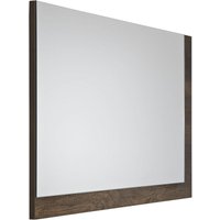 Milano - Bexley - Modern Wall Hung Bathroom Mirror - 700mm x 500mm (Dark Oak)