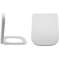 No Brand - Milano Longton – Modern White Toilet wc Quick Release Soft Close Seat – 350mm x 410mm