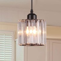 Mini Crystal Chandelier Chrome Pendant Flush Mount Ceiling Light Modern Pendant Dining Room Bedroom Kitchen Island Closet Hallway, E27, Single Head