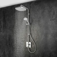 Mira Showers - Mira Opero Bathroom Thermostatic Mixer Shower Chrome Twin Adjustable Head Modern