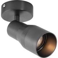 Modern Ceiling Spotlight Gunmetal GU10 50mm Round - Stanley