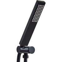 Beliani - Modern Classic Shower Head Rectangular 1 Spray Mode Metal Black Tabacal