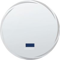 Beliani - Modern led Bathroom Vanity Mirror Round with Bluetooth Speaker 60 x 60 cm Silver Tanay