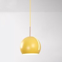 Industrial Vintage Ceiling Pendant Light Metal Hanging Lamp Adjustable Chandelier for Kitchen Bedroom Hallway Yellow