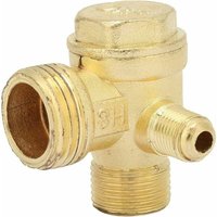Lune - moon3 Port Air Compressor Check Valve, Air Compressor Valve, Three Way One Way Check Valve Brass Check Valve for Connecting Pipe Fittings