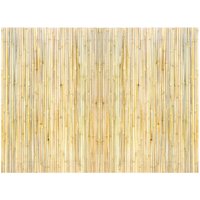 Mophorn 4ft x 6ft Bamboo Privacy Fence, Eco-Friendly Rolled Bamboo Screen, Decorative Garden, Backyard, Pool, Patio, Natural Wood