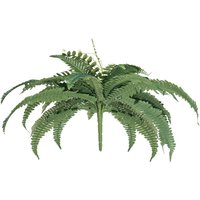 Mophorn - Artificial Ferns Set of 2, 35-39 Inch Spread, Large Hanging Boston-Style Faux Plants, Decorative Greenery with 35 Branches, Ideal for Home