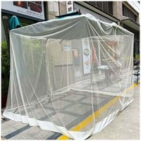 Mosquito net for 7.5 to 11 ft/300 x 230 patio umbrellas, polyester mesh umbrella screen, universal umbrella mosquito net with zippered door and