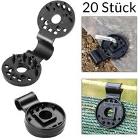 Detex - Mounting Clips for Balcony Wind Privacy Screen Patio Garden Net Protection