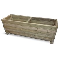 Multi Pack of 2 - Super Heavy Duty Veg Trough Planter - Timber - L60 x W180 x H50 cm - Fully Assembled