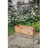 Multi Pack of 2 - Valley Trough Large - Timber Garden Planter - L39 x W100 x H32 cm