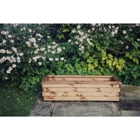 Multi Pack of 2 - Valley Trough XL - Timber - L39 x W120 x H32 cm - Garden Planter - Fully Assembled