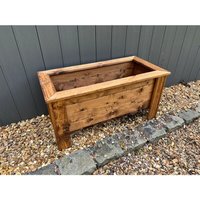 Multi Pack of 3 - Prestbury Raised Rectangular Large Trough - Timber - L41 x W83 x H42 cm