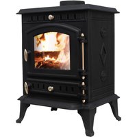 Multifuel Stove 7KW Woodburning Fireplace Cast Iron Eco Design Defra Approved