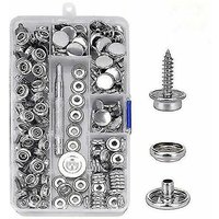 Mumu - 152pcs Marine Grade Canvas Boat Cover Snap Fasteners Set