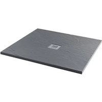 MX - Minerals Ash Grey Slate Effect Square Shower Tray 1000mm x 1000mm