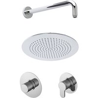 Nuie - Arvan Thermostatic Concealed Mixer Shower with Fixed Head and Stop Tap