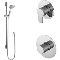 Nuie - Arvan Thermostatic Concealed Mixer Shower with Shower Kit and Stop Tap