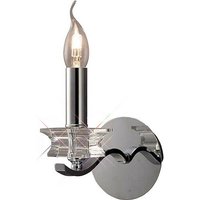 Inspired Clearance - Nydia Wall Lamp E14 Polished Chrome/Crystal