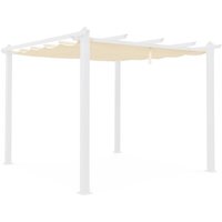 Replacement 3x3m pergola canopy roof, Condate, Off-White